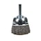 Forney Command PRO Cup Brush Crimped, 1-1/2 in x .014 in x 1/4 in Shank, Bulk 72268 - alternate 4